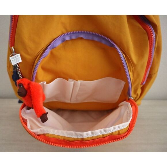 Kipling KIA5L4-7CY Women's Spicy Gold Yellow 15" Laptop Seoul Backpack - Picture 8 of 15